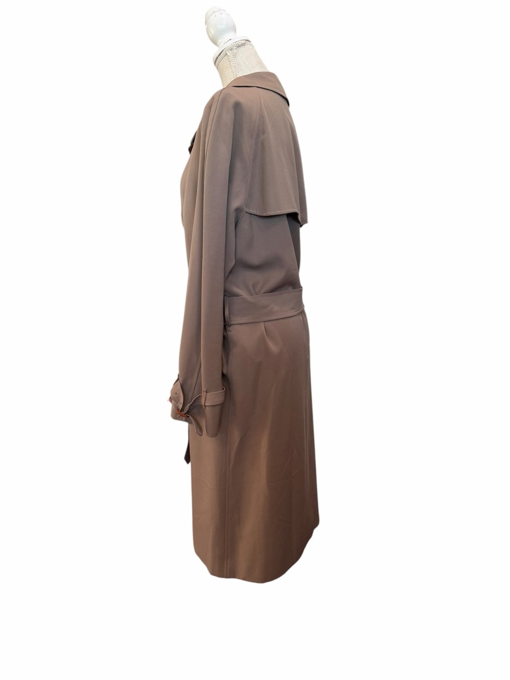 Burberry Brown and Black Labeled Trench Coat - Picture 5 of 7